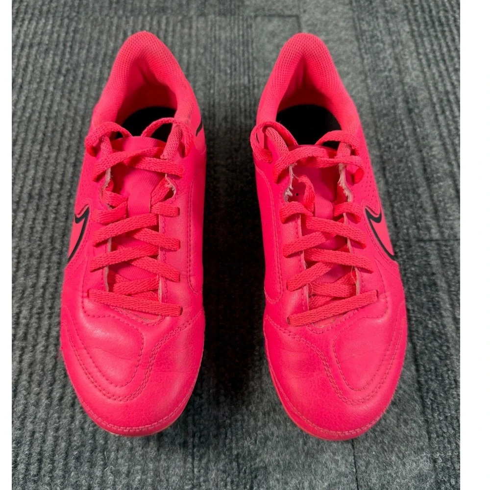 Nike Tiempo Legend 9 Academy MG Pink Black Soccer Cleats DA1331-600 Kids Size 2Y
